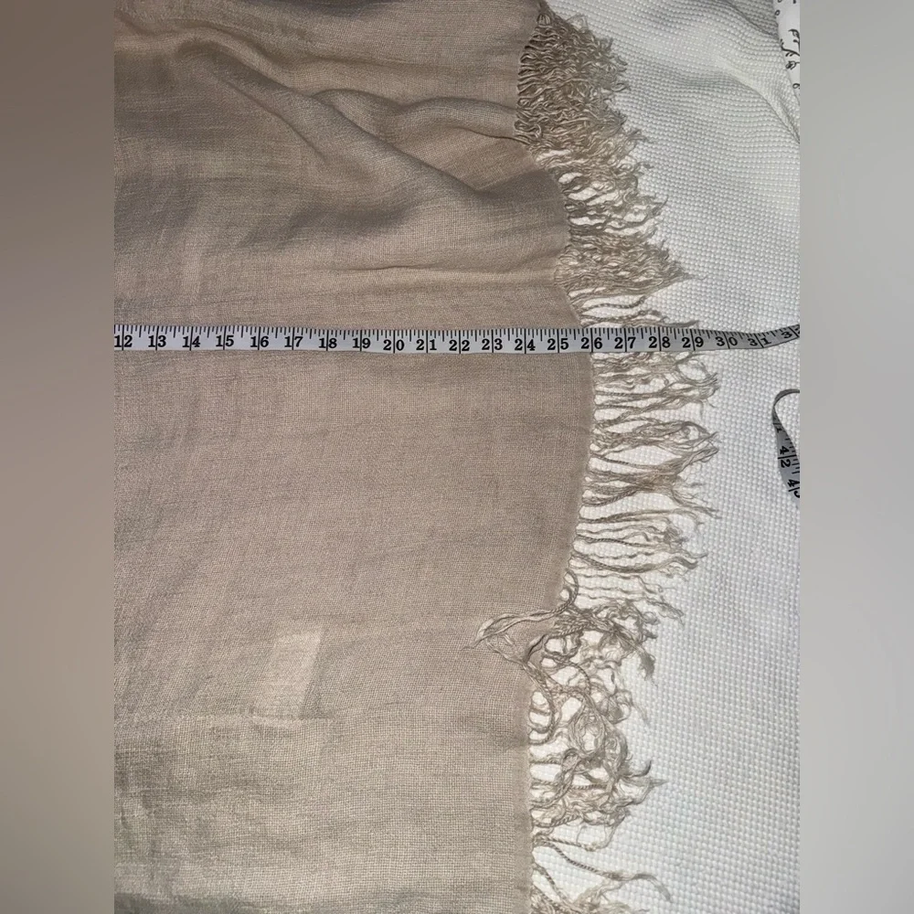 MICHAEL‎ KORS 100% linen beige poncho size Large/XL - Picture 11 of 15
